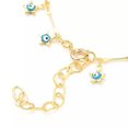 thumbnail image 4 of QQTDFG Enamel Charm Bracelet Bar Spring Ring Star Evil Eye Gold 7.7" Z158-default, 4 of 5