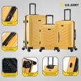 thumbnail image 4 of US ARMY FOX 3-Piece Luggage Set 20"/24"/28" Mustard, 4 of 10