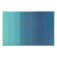 thumbnail image 2 of Fab Habitat Striped Non Slip Doormat - Durable, Thin - Recycled Plastic - Entryway, Front Door, Porch, Patio - Big Sur - Teal (24" x 36" Non-Slip), 2 of 6