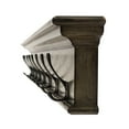 thumbnail image 5 of Home Wall Decorative Antique Brass Hardware 8 Hook Coat Rack - Green, 5 of 7