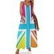 thumbnail image 1 of Vestido sin mangas con diseño multicolor de Union Jack Ropa de mujer vestidos de noche para mujer vestidos de fiesta para mujer, 1 of 7