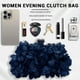 thumbnail image 2 of Bolso de mano JAMBHALA Elegante bolso de noche para mujer azul marino, 2 of 8