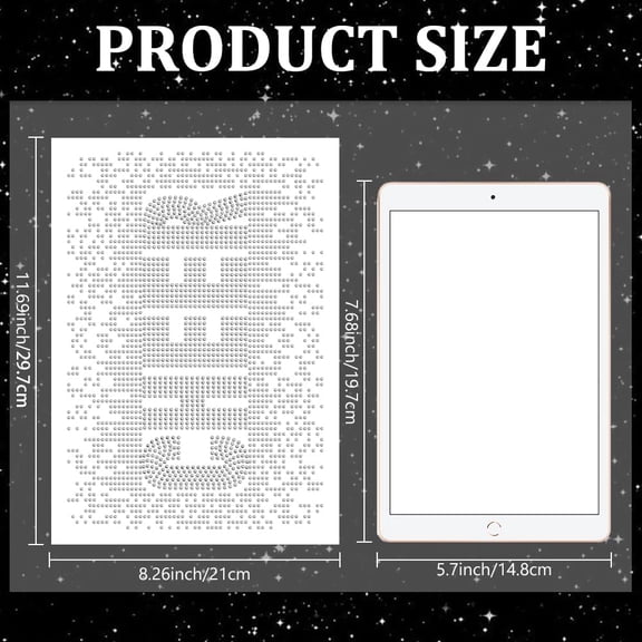 Cheer Rhinestone Iron on Hotfix Transfer Rhinestones Heat Transfer Decal Iron on Transfers Rhinestone Hot Drilling Pattern DIY Transfers for Clothes Shoes Bags Hats