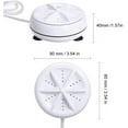 thumbnail image 3 of Mini lavadora 3 en 1, lavadora de turbina ultrasónica giratoria personal portátil, ajustable con cable USB, conveniente para viajes, viajes de negocios a casa Adepaton LKX-0811, 3 of 7