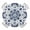 Blue, variant on Blue Floral Round Tablecloth for 36-44 Inch Tables, Fitted Table Cover with Elastic Edge, Ethnic Boho Botanical Geometric Art Waterproof Outdoor Table Cloth Protector for Patio Garden Dinner Picnic