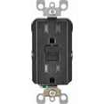 thumbnail image 2 of Leviton GFCI Receptacle in Black — UL Listed for US Residential Electrical Code Compliance, Drop-in NEC-Standard Wiring, 2 of 2