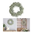 thumbnail image 4 of Decoración de la boda, corona de aliento del bebé, corona de la granja, corona de la puerta principal, corona de la estrella de la corona blanca para la decoración de la granja del hogar, 4 of 4