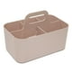 thumbnail image 4 of Organizador de plástico para ducha Apmemiss, cesta de baño con asa, pequeño y portátil, ideal para baño, ducha, maquillaje, limpieza, escritorio, almacenamiento, regalo de Navidad, color rosa, 4 of 8