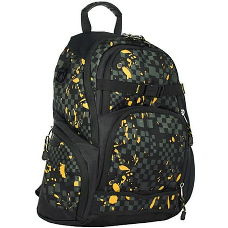 Shiny Camo-Print Skate Backpack