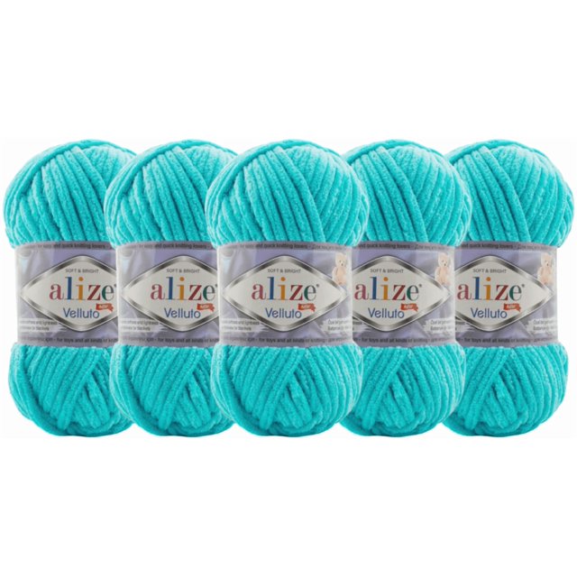 ESTAMBRE VELLUTO ALIZE TIPO CHELLINE CON 5PZAS DE 100GRS C/U MISMO COLOR