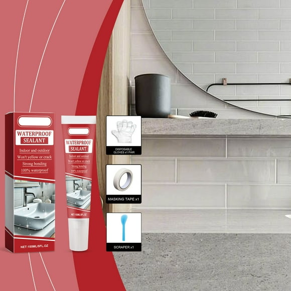 Boreal Craft Sealant Sealant Sealing Construction And Household 150ml Sealer for Painted Rocks Wall Hole Cover with Door Concrete Patching Sand Window Patch Wall Mending Agent Wall Filler Kitchen Wall