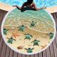 thumbnail image 2 of Toalla de playa redonda de microfibra de estilo oriental de lujo, de secado rápido, muy suave, sin arena, con diseño abstracto con patrón jaspeado para manta de piscina, 2 of 5