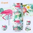 thumbnail image 3 of 12 Count 12 oz Slim Can Coolers Sleeves Reusable Neoprene Can Cooler Holder Hawaii Style Colorful Bottle Insulator Sleeve for Energy Drink and Beer Cans, 3 of 6
