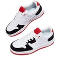 thumbnail image 5 of LUCKY STEP Stylish Comfort Low Top Sneakers Casual Lace Up Walking Shoes,Black/White/Red,Womens, 5 of 5