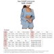 thumbnail image 5 of Conjunto de pijama de 3 piezas para mujer, color puro, seda de hielo, sujetador, pantalones cortos, frente abierto, prendas de vestir, ropa de dormir, azul, M, 5 of 5