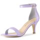 thumbnail image 1 of Sandalias de Tacón de Aguja con Correa de Tobillo para Mujer Allegra K Morado 41, 1 of 6