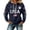 Navy, variant on Hpapadks Womens Hoodie Women's Patriotic Print Pullover Hoodie Soft Fleece Top Womens Sweatshirts