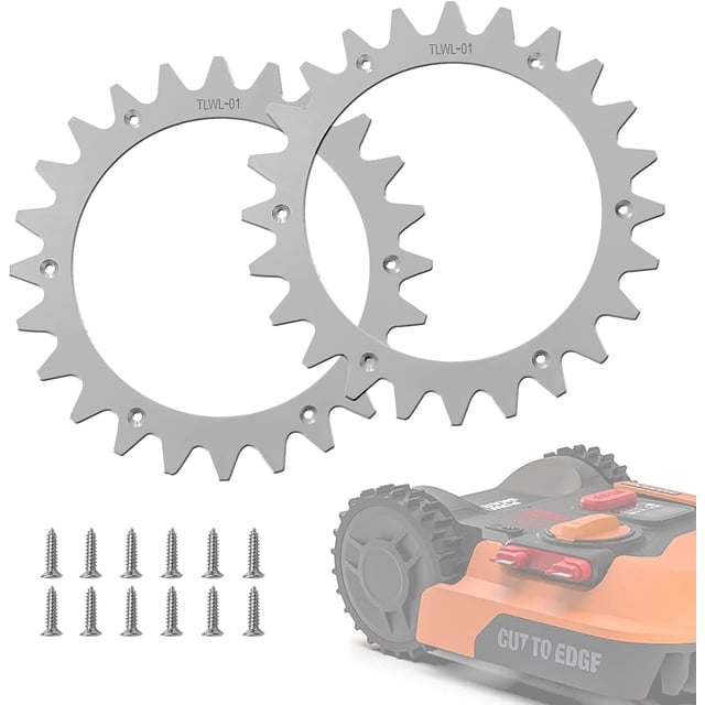 Pointes de Roue de Tondeuse en Acier Inoxydable de Remplacement pour Worx Landroid S/M