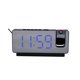 thumbnail image 1 of Monstrate Reloj con espejo Digital grande, funciones múltiples, reloj de espejo silencioso y atemporal, estilo único grande de pared Electrónica luz azul, 1 of 6
