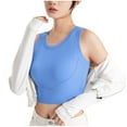 thumbnail image 5 of Aboser Womens Workout Tank Top with Built in Bra Slimming U Neck Yoga Shirt Athletic Gym Tank Tops for Women Layering Tanks Stretch Casual Sleeveless Basic Tees, 5 of 8