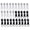 Silver Black, variant on Goyunwell Black #5 Metal Zipper Pulls Sewing Fasteners (30 Pack)