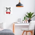 thumbnail image 2 of Stupell Industries Lucky Cherries & Plaid Bow Wall Plaque Art, design by Paul Brent, 12 x 12, 2 of 7