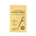 thumbnail image 1 of Premium Eco Dental Floss Picks - 50*2 100pcs flosser Value Pack Biodegradable Flossers, 1 of 4