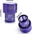 thumbnail image 4 of Kit de repuesto V10 para Dyson V10 Cyclone, V10 Absolute, V10 Animal, V10 Total Clean, SV12 Series, 3 filtros de repuesto Ormromra WLJ-2461, 4 of 5