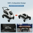 thumbnail image 6 of Foldable Pet Stroller for Large or 2 Dogs Cats Jogger Wagon with 4 Wheels, 6 of 11