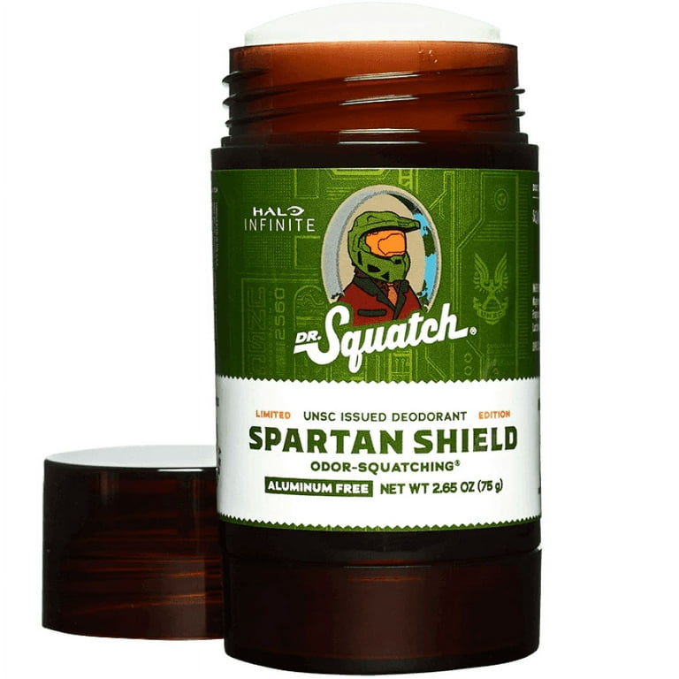 Dr. Squatch Natural Deodorant, Spartan Shield, 2.65 oz