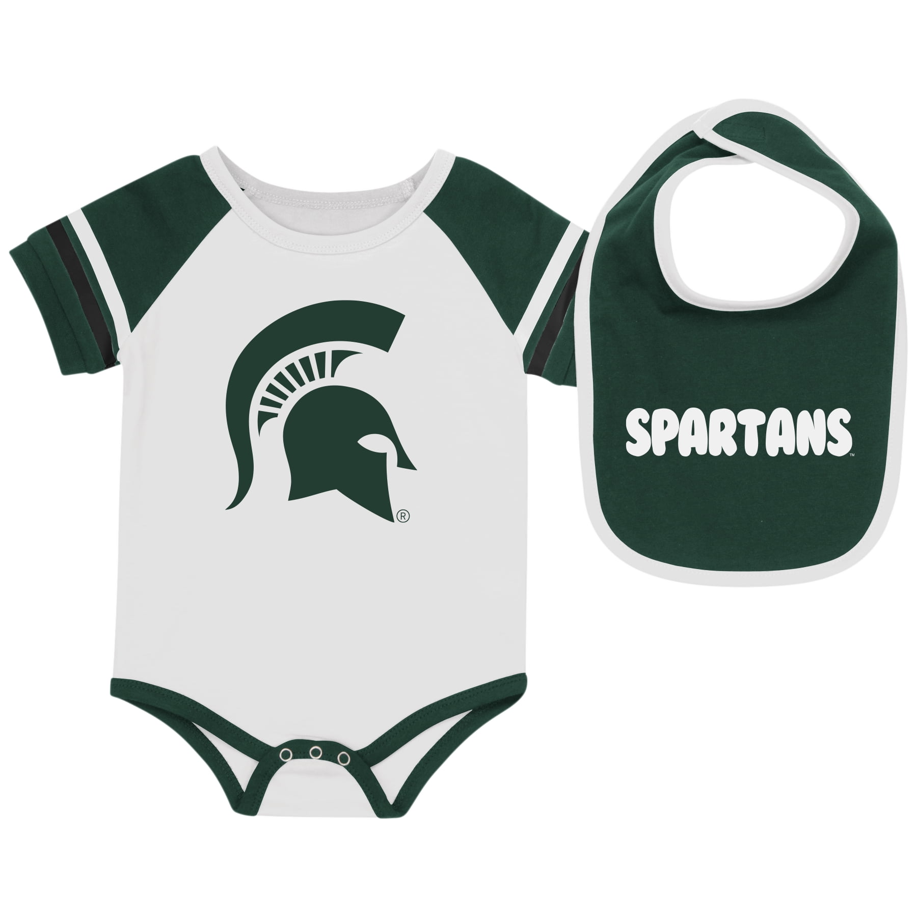 Colosseum Kansas Jayhawks Infant Roll-Out Onesie and Bib Set