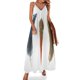 thumbnail image 1 of Vestido sin mangas con tres plumas volteado, vestido de verano para mujer 2024, atuendo para festival para mujer, 1 of 7