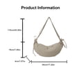 thumbnail image 5 of Korean Styles Messengers Bag for Women Trend Dumplings Bag Crossbody Bag Solid Color Messengers Bag Casual Shoulder Bag, 5 of 20
