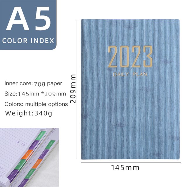 Agiferg Schedule Notepad Inside Page A5 Efficiency Manual Planning Notebooks