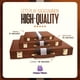 thumbnail image 5 of Funda de piel Backgammon Board Game Happy Hippo Deluxe, color marrón, 5 of 8