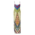 thumbnail image 1 of Vestido Largo Floral Sunnimix para Mujer Cuello Redondo Sin Espalda Amarillo, 1 of 8