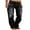 Black, variant on Qmyliery Women Men Denim Pants Casual Ripped Loose Straight Leg Jeans Trousers Trendy Bottoms for Streetwear