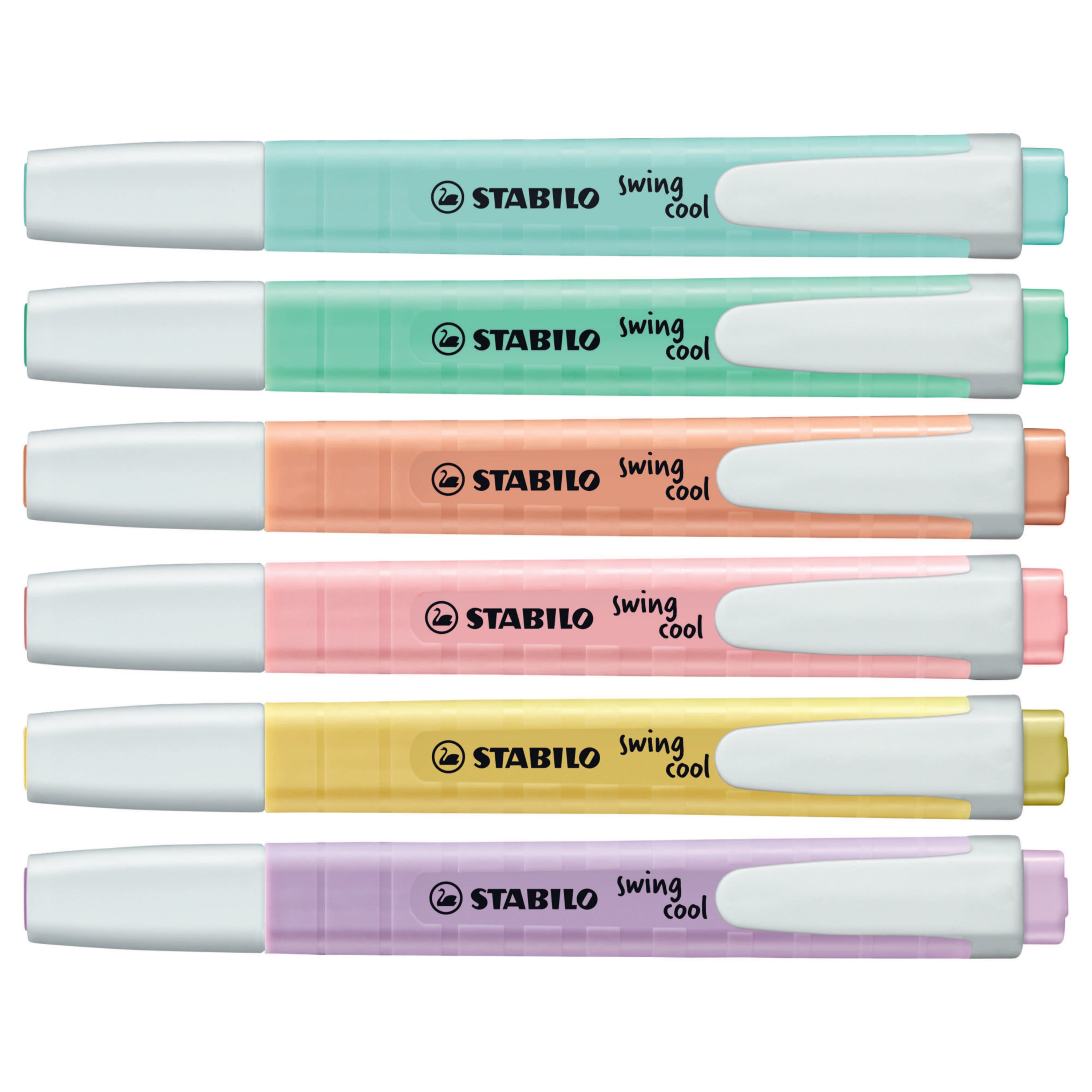  STABILO Highlighter swing cool Pastel - Wallet of 4 - Assorted  colors : Everything Else