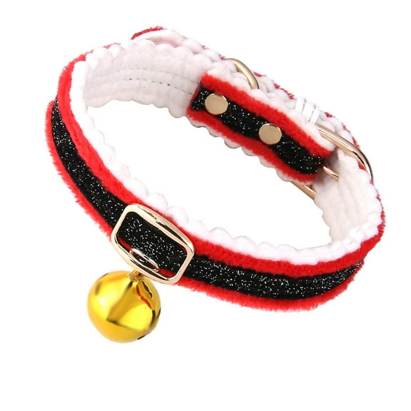 LULULION Red Christmas Pet Collar Bell Collar for Dogs Cats Outdoor Use