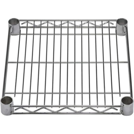 

Shelving Inc. 14 d x 14 w Chrome Wire Shelving with 2 Tier Shelves Weight Capacity 800lbs Per Shelf