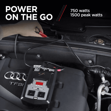 Schumacher XI75DU 750 Continuous Watt,1500 Peak Watt DC-to-AC Digital Power Inverter, New in Box