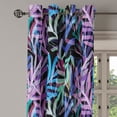 thumbnail image 3 of Ambesonne Botanical Grommet Curtain, Forest Leafy Abstract Art, 50"x60", Black and Multicolor, 3 of 5