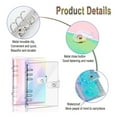 thumbnail image 2 of 2 PCS A5 Rainbow Soft PVC Notebook Binder Clear Soft PVC Notebook Cover, Loose Leaf Personal Planner Binder, 2 of 7