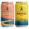 Athletic Brewing Company Craft Non-Alcoholic Beer - Mix 12-Pack - Upside Dawn Golden And Free Wave Hazy IPA - Low-Calorie, Award Winning - All Natural Ingredients For Great Tasting Drink - 12 Fl Oz Ca