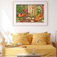thumbnail image 4 of 5D pollo mosaico diamante pintura dibujo completo redondo taladro DIY arte artesanía Likrtyny decoración de arte, 4 of 9