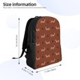 thumbnail image 4 of Disketp Dachshund Dog Puppy Mochila Unisex de Apertura Lateral Completa, Mochila para Laptop para Escuela, Trabajo y Viajes, 4 of 8