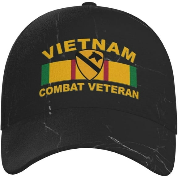 US Army 1st Cavalry Division Vietnam Combat Veteran Adjustable Baseball Cap Men's and Women Casual Baseball Caps