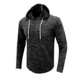 thumbnail image 2 of Vedolay Mens Zip Up Hoodie Long Sleeve Casual Loose Pullover Shirt Blouse Black,2XL, 2 of 5