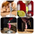 thumbnail image 4 of EeaseMX 12pcs Charms de vino de silicona adorables Dibujos animados de dibujos animados (color al azar), 4 of 7
