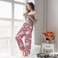 thumbnail image 5 of Salouo Rose Flowers Print Women's Pajama Pants Casual Loose Sweatpants PJs Flowy Pants Drawstring Palazzo for Women Wide Leg Pants Lounge Pajama -Large, 5 of 8
